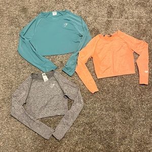 Gymshark and MP Workout Crop Tops